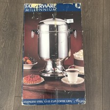 FARBERWARE MILLENNIUM COFFEE URN FSU255 55 CUP STAINLESS IN BOX picture