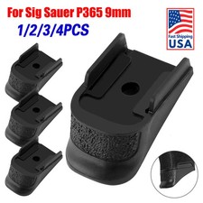 Grip Extension For Sig Sauer P365 9mm & .380 Pinky Extender 10rd Magazines Black picture