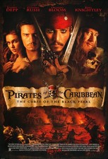 2003 Pirates Of The Caribbean The Curse Of The Black Pearl Movie Poster 11X17 🍿 picture
