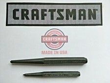 $COMBO$ CRAFTSMAN 42862 1/2 Center Punch & 42841 3/8 Prick Punch  MADE IN USA picture