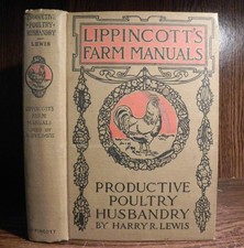 1921 Productive Poultry Husbandry - Lippincott’s Farm Manual - Antique Ag Book picture