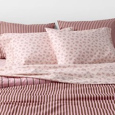 Twin/Twin Extra Long Percale Sheet Set Ditsy Floral Pink - The Hollister picture