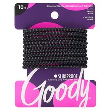 Goody Nonslip Womens Elastic Hair Tie Black - 4MM for Medium Hair- Ouchless Pain picture