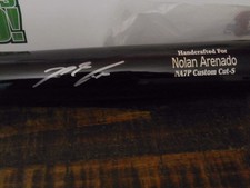 Nolan Arenado Cardinals Custom NA7P Marucci Pro Cut Signed Bat  Dual COA picture