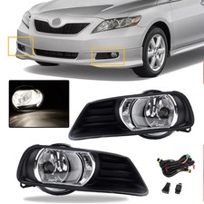 Pair For 2007-2009 Toyota Camry Clear Front Bumper Fog Lights Lamps Assembly picture