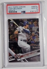 Cody Bellinger 2017 Topps Chrome Update #HMT81 Rookie RC PSA 10 Dodgers Yankees picture