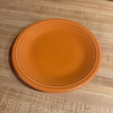 Vintage Fiestaware Homer Laughlin China Co Tangerine 7 & 1/4” Salad Plate picture