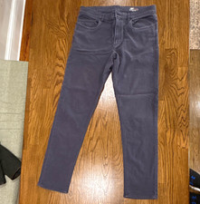 Faherty Men’s Gray Stretch Terry 34x30 5-Pocket Pants picture