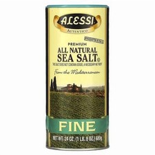 2x Alessi Fine Sea Salt Seasoning Shaker Gourmet Cooking Kitchen Flavor New 24oz picture