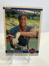 1984 Fleer Darryl Strawberry #599 RC Rookie New York Mets picture