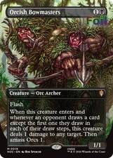 MTG HOC *FOIL* M Orcish Bowmasters (Borderless) #19 NM picture