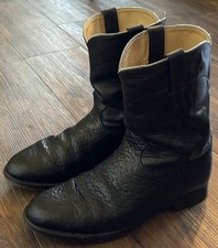 Justin Pebble Grain Bullhide Leather 10