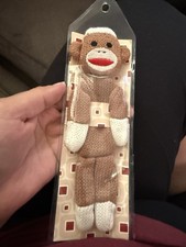 Vintage Russ Berrie Applause Sock Monkey Bookmark #68493 Orig Pkg  picture