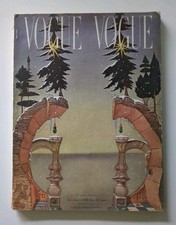 Vogue Magazine ~ December 1, 1946 ~ Salvador Dali Double Dali Blumenfeld Horst picture
