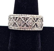 Authentic Estate Konstantino Sterling Silver Men's Zeus Band Ring SZ 10 Signed picture