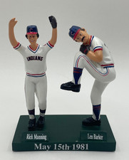 Rick Manning & Len Barker Perfect Game (1981)  Figures SGA Cleveland Indians picture