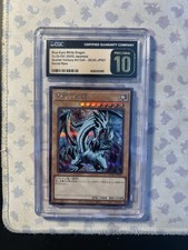 Yu-Gi-Oh CGC Pristine 10 Blue Eyes White Dragon QCAC-JP021 JPN Secret Rare picture