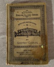Antique 1900s Maynards' English Classic Series Prologue to Canterbury Tales HC picture