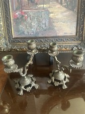 Antique Candelabra iron Rustic French -style -Gothic picture