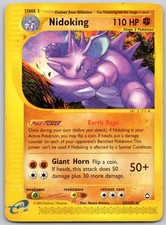 Nidoking 24/147 Rare Aquapolis Pokemon Damaged picture