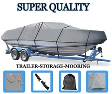 GREY BOAT COVER FOR LUND 16 PIKE REBEL SPECIAL 1988 1989 1990 1991 1992 picture