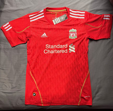 Retro 2010 adidas Liverpool FC Soccer Jersey Red Size Medium New picture