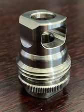 SiCo ASR Single Port Muzzle Brake - 1/2 x 28 - 9MM [AC5591] Raw Finish picture