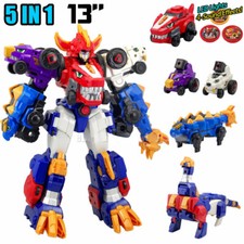 Dino Core Ultra D-Buster Tyranno Dinosaur Transform Robot Combiner 5 in 1 Figure picture
