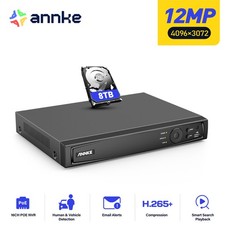 ANNKE 8CH 16CH 32CH 12MP NVR POE Security IP Network Video Recorder H.265+ AI picture