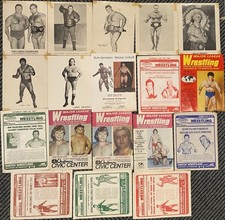 Vintage WWWF WWF Wrestling Collection Bruno Sammartino Auto Programs Photos picture