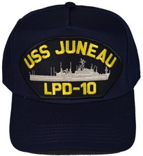 USS JUNEAU LPD-10 SHIP HAT - NAVY BLUE - Veteran Owned Business picture