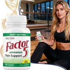 1-5pack Med Free Living Factor 5 Organic Joint & Muscle Support Complex 120 Caps picture
