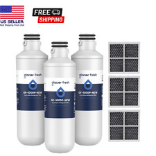 3 Pack GLACIER FRESH LT1000PC Replacement Water Filter w/3 PCS LT120F Air Filter picture