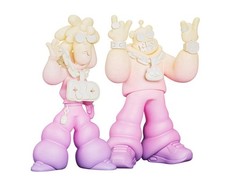 Superplastic Rhymezlikedimez Ghost Kidz 9 inch Vinyl Figure Brand New SET of TWO picture