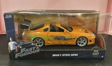 Jada Toys 2026 Fast & Furious Brian's Orange Toyota Supra 1:24 Scale Tear In Box picture