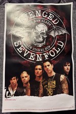 Avenged Sevenfold Promo Poster + 2 Stickers Self‑Titled Album A7X Collectible picture
