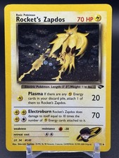 Pokémon TCG Rocket's Zapdos 15/132 Gym Challenge Holo MP picture