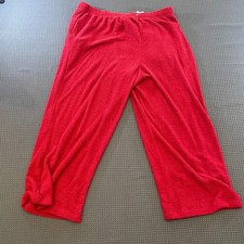 Yitty Pet Me Wide Leg Pant Holly Berry Red Lounge Pants 3X PT2500556-6218-38600 picture