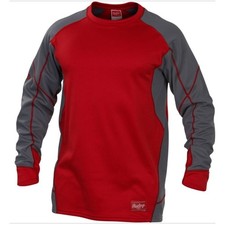 Rawlings Performance Fleece Pullover Mens Small Red NWT UDFP4-S-88 Baseball Top picture