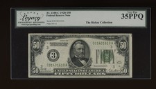 DBR 1928 $50 Philadelphia Numeral Fr. 2100-C Legacy 35 PPQ Serial C01401610A picture