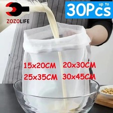 Fine Mesh Fabric Strainer Filter Bag Nut Milk Reusable Bag Cheese Cloth Kitchen picture