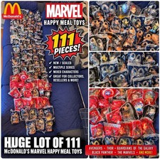 111 McDonald’s Marvel Happy Meal Toys HUGE LOT New Sealed Avengers Thor MCU picture