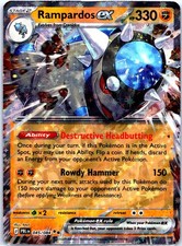 Rampardos ex Holo Double Rare ME05: Pitch Black 045/084 NM ((Pokemon)) picture