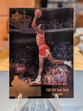 1995-96 Upper Deck Jordan Collection #JC6 MICHAEL JORDAN 1988 Slam Dunk Champ BG picture