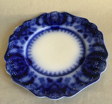 Antique Flow Blue Johnson Brothers FLORIDA Royal England 10” Plate picture