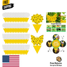 58 Pack Yellow Sticky Gnat Traps for Plants - Fungus Gnat Killer, Fruit Fly picture