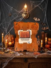 Costco Halloween Orange Pumpkin Faux Fur Throw Blanket NWT Same Day Ship Viral picture