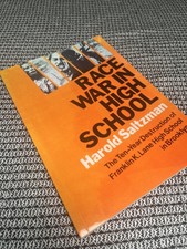 RACE WAR IN HIGH SCHOOL HAROLD SALTZMAN, Brand New Large Reprint picture