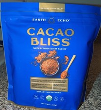 Earth Echo Raw Cacao Bliss Superfood Powder Organic Non GMO Health 30 Serving picture