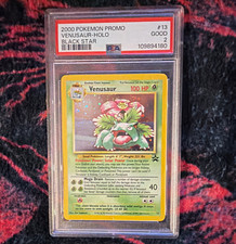 2000 Wizards of the Coast Pokemon Black Star Promo Venusaur Holo #13 PSA 2 picture